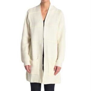 NWT JOSEPH A open front Cardigan, white, XS